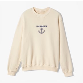 이스트하버서플러스 맨투맨 BEAVER 97 ANCHOR WASHED SWEATSHRT OFF-WHITE / EHC1M60007