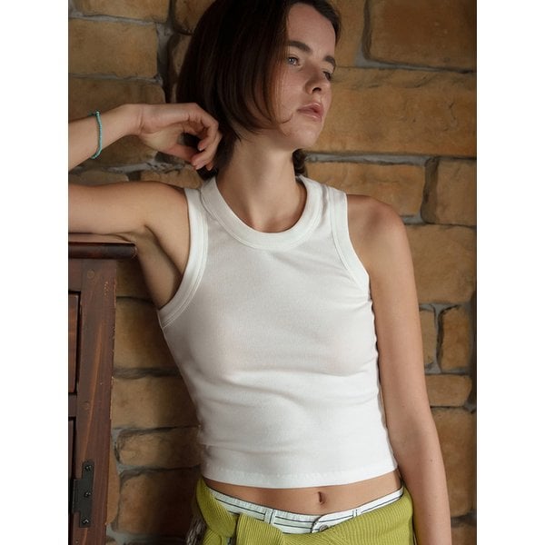 ERGO LINE SLEEVELESS T [WHITE] / 6COLOR