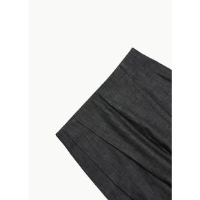 GCG 26FW No.343 Denim Pleated Trousers, Black
