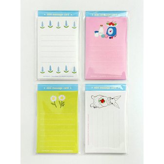 NIJI 미니 메시지 카드 4종 (mini message card)