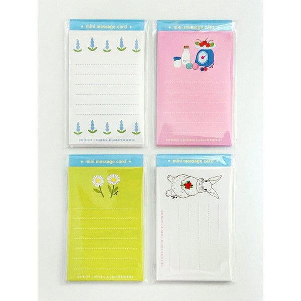 미니 메시지 카드 4종 (mini message card)