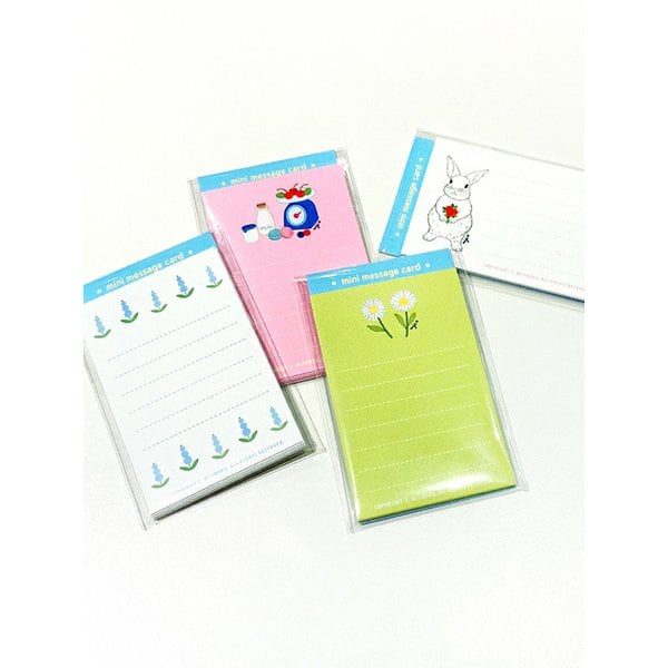 미니 메시지 카드 4종 (mini message card)