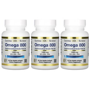 캘리포니아 CGN 오메가 800 피시오일 30정 3병