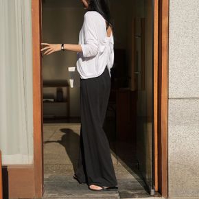로니 스판 와이드 팬츠_P337152786