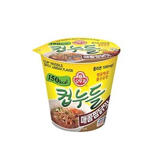  오뚜기 컵누들 매콤찜닭맛 45.5g 6입  4박스(낱개24개)