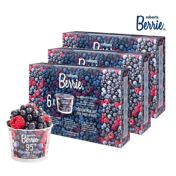 로버츠베리에 빌베리 라즈베리 95 3박스(100ml x 18팩)
