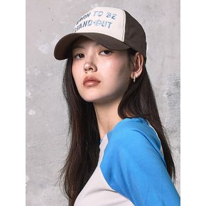 Color Block Ball Cap  Brown (KE618BM02D)