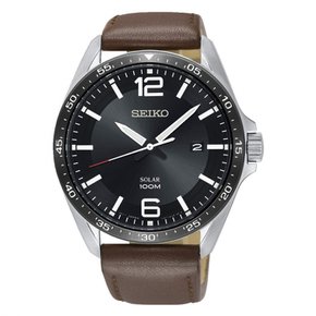 [세이코] SEIKO 솔라 쿼츠 손목시계 맨즈 브라운 레더 SNE487P1 []