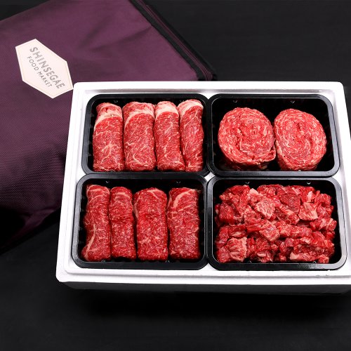 [산지직송/냉장]한우  1++등급 7 프리미엄 선물세트 5호 2.4kg (등심,채끝,불고기,국거리 각600g)