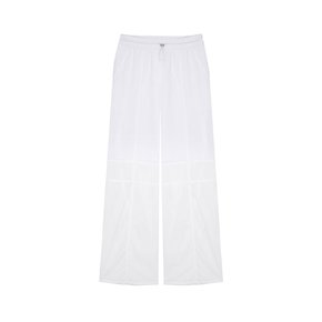 Banding Double Knee pants in White VW4ML177-01