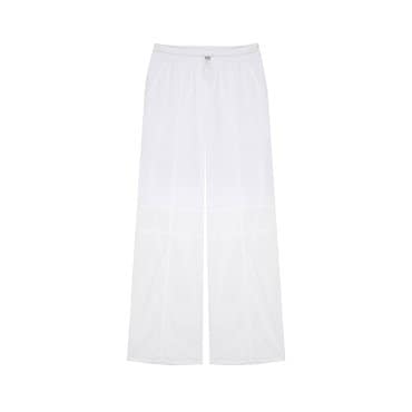레이브 Banding Double Knee pants in White VW4ML177-01