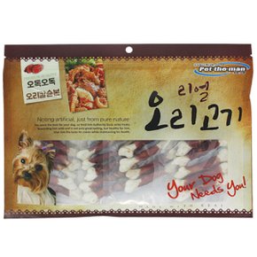 강아지 사사미 간식 리얼 오리고기 오리칼슘본 300g