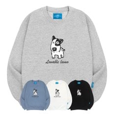 기모M 러버블도그 맨투맨 남녀공용 S~4XL 빅사이즈