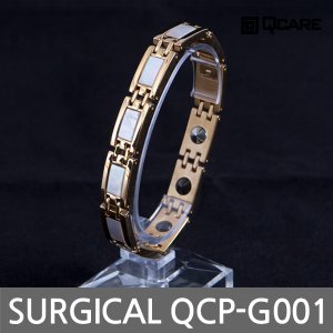 큐케어 사노피아 써지컬 게르마늄 자석 팔찌 QCP-G001 (골드)