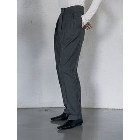 Wool flannel cabra pants (charcoal)