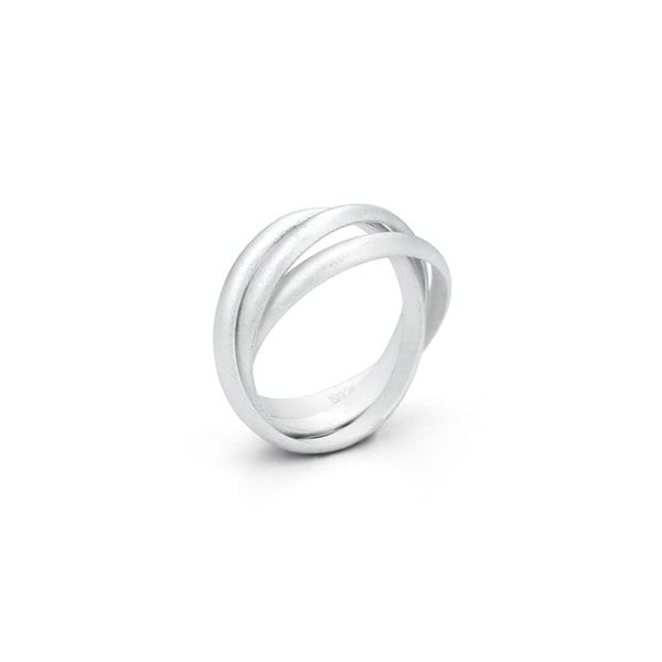 (silver 925) Layering matt ring