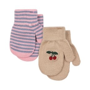 국내공식 콩제슬래드 필라 벙어리 장갑 2팩 CHERRY STRIPE