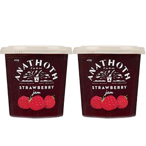 아나토스 팜 스트로베리 딸기잼 Anathoth Farm Strawberry Jam 455g 2개