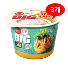 (7206150) 햇반 컵반 BIG 스팸마요덮밥 307gx3개