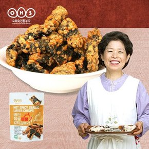 오희숙명인 찹쌀 매운 갈릭 김부각 40g 3팩