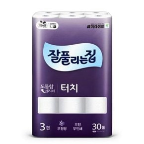 터치 3겹 화장지 25m 30롤 1팩