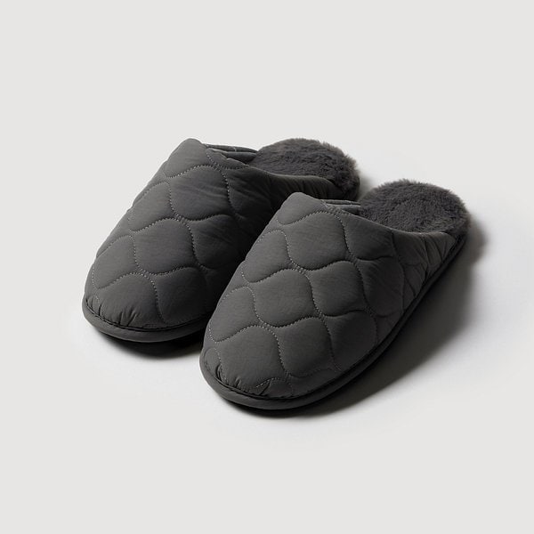 패딩 극세사 거실화_250-265_차콜 J615401000500