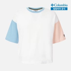 [본사직영]컬럼비아 여성 데슈트 밸리 크롭 반팔 티셔츠 C42AR3116100