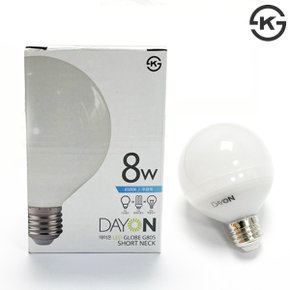DNN 데이온 볼구 G80 8W LED전구 램프 8W 주광색