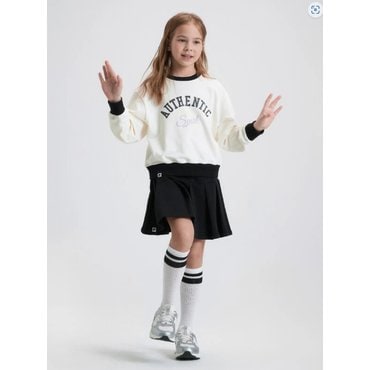 휠라키즈 25SS 신상품  플리츠 스커트 셋업( FK2FSH2101FBTY)