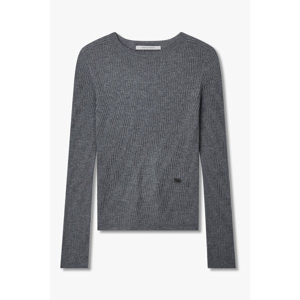 슬림 핏 리브드 니트 풀오버 7155450700169