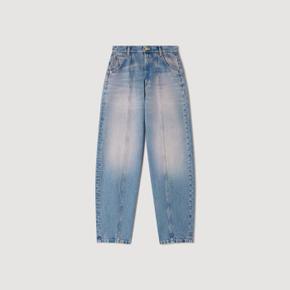 워싱 처리 배럴 진 Jeansblau SFPJE00818