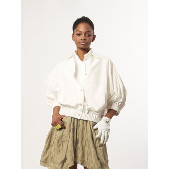 애스플래폼 AW61JO08_볼륨슬리브 밴딩 점퍼_오프화이트