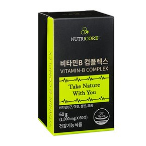 비타민B 컴플렉스 1,000mg 60정 x 1박스 (2개월분)
