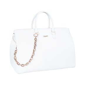 OCTAGON REAL LEATHER BOSTON BAG WHITE 보스턴백/골프보스턴백