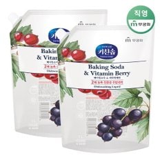 무궁화 [키친솝] 베이킹소다&비타민베리 주방세제(리필) 1L x 2개