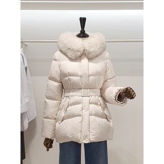 ZOOC [파주점] 쥬크 주크 사가폭스퍼 벨트밴딩 구스 숏 패딩점퍼 V254PSG936