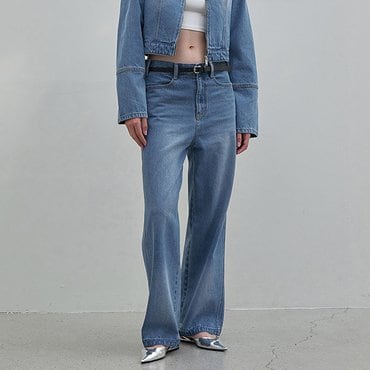 나인(Atelier Nain) (택가:89,000원)셀피 셋업 로우라이즈 데님 팬츠(PT-5444)