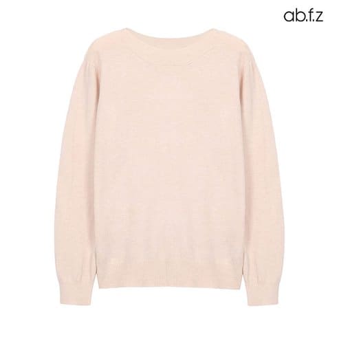 ab.f.z 데일리 보트넥 무지 포인트 니트 (AFZ1MW31A)