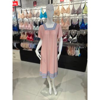 비너스 [시흥점] S 비너스 ) 폴리스판 에스닉 보더 나염 이지웨어 원피스 [VEV3927L-OR]