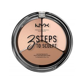 [해외직구] 닉스 페이스 스컬프팅 3색 파우더 팔레트 윤곽 메이크업 NYX MAKEUP 3 Steps to Sculpt 0.54oz