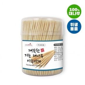 가는대나무이쑤시개 원통요지 자작나무 깨끗한 650개 [WD94E56][34403358]