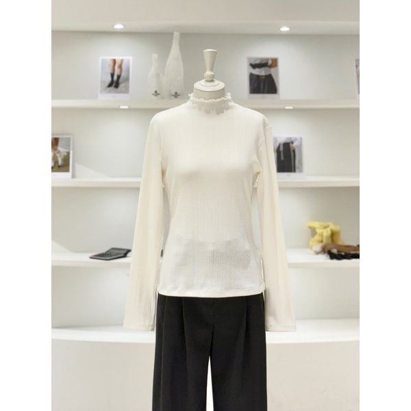 [여주점] 여성 프릴넥 골지 풀오버 (L254PSM036)