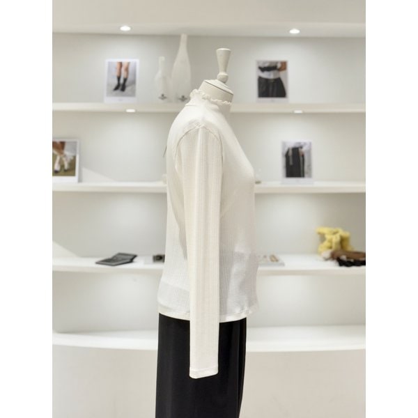 [여주점] 여성 프릴넥 골지 풀오버 (L254PSM036)