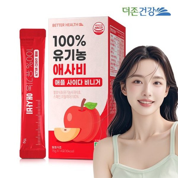 배럴헬스 100% 유기농 애사비 15g X 14포 1박스