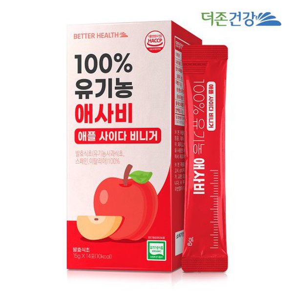 배럴헬스 100% 유기농 애사비 15g X 14포 1박스