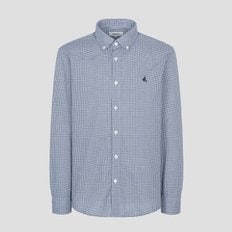빈폴 24FW 이지케어 마이크로깅엄 셔츠 - 블루(BC4764C51P)