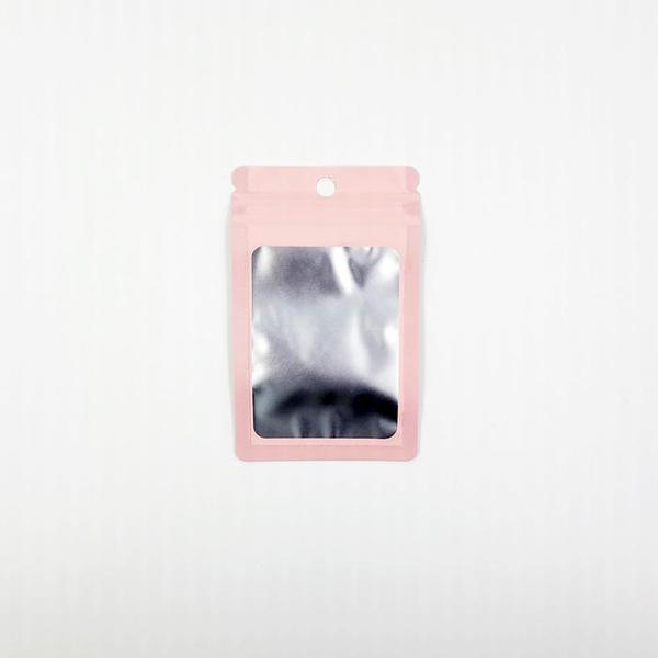 포장용 핑크 반투명 컬러 지퍼백(7.5cm X 12cm)(1)