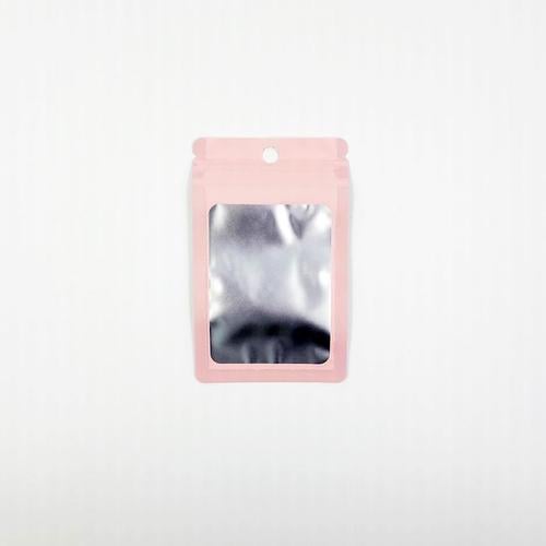 포장용 핑크 반투명 컬러 지퍼백(7.5cm X 12cm)(1)