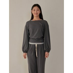 Soft Modal Pullover - Charcoal