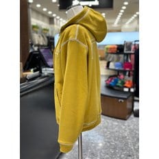 [제주점] STUDIO STITCHED BIG LOGO ZIP-UP HOODIE-MUSTARD-G4SHD102